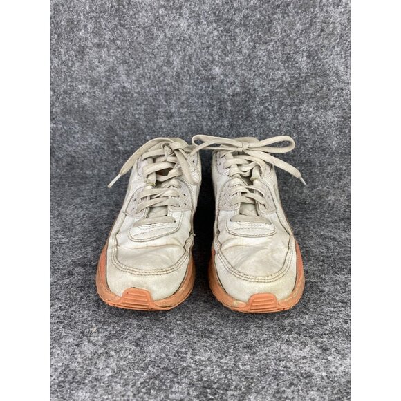 Nike Air Max 90 Leather Youth 5 SE White Aura Light Madder Root GS DM0956-100 - Picture 2 of 7